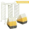 thumbnail image 5 of Gymax 20 Storage Drawers Scrapbook Paper Studio Organizer Office Rolling Cart, 5 of 6