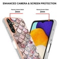 thumbnail image 2 of Nalacover for Samsung Galaxy A14 5G Slim Case, Fish Scale Marble Pattern Soft TPU Shockproof Lens Protection Cover for Women Girls, Compatible with MagSafe Wireless Charging Case,Pink Scales, 2 of 5