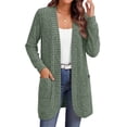 thumbnail image 3 of Fantaslook Cardigan Sweaters for Women Long Sleeve Open Front Cardigan with Pockets Casual Dressy Lightweight Fall Sweaters, 3 of 7