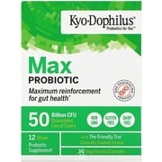 (2 Pack) Kyolic Kyo-Dophilus Max Probiotic 30 Capsule