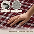 thumbnail image 6 of ODIKA 8'x10' Washable Area Rug Gingham Crossbar Grid Christmas Festive Holiday Rectangular Design for Living Room, Under Sectional, Family , Durable, Non-Slip, 6 of 7