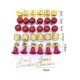 thumbnail image 4 of Juego de colgantes navideños con forma de tambor, textura transparente de plástico, adornos festivos bonitos, decoración del hogar, 1 Juego, 4 of 5