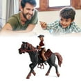 thumbnail image 5 of Plastic Cowboy Horse Toy, Lifelike Small High Simulation Movable Joints Children Cowboy Horse Model Toy Horse Riding Figurine for Kids Tabletop 3344A, 5 of 9