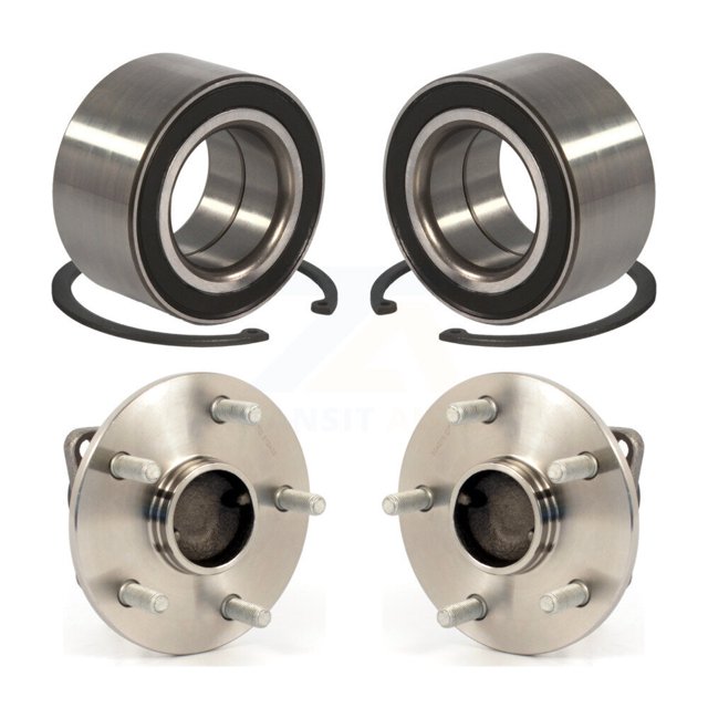 Kugel Front Rear Wheel Bearing and Hub Assembly Kit for Car Toyota Matrix Pontiac Vibe - Left Right Side (Driver Passenger) K70-101594