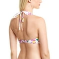 thumbnail image 3 of Kate Spade Womens Floral Ruffled Swim Top Separates White S, 3 of 4