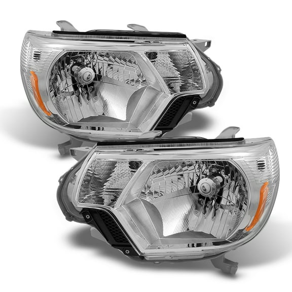 AKKON - For Toyota Tacoma Pickup Truck Clear Headlights Head Lamps Replacement Left   Right Pair set