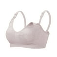 thumbnail image 1 of Women‘s Bra Wireless Maternity Seamless Front Buckle Breastfeeding Bra With Pads, 1 of 3