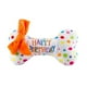 thumbnail image 2 of Juguete chirriante de pastel de cumpleaños para perro | Peluche de algodón suave y masticable | Juguete de peluche seguro y no tóxico | Colores azul y blanco | Perfecto para fiestas de cumpl, 2 of 4
