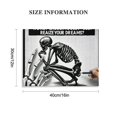 thumbnail image 3 of Orinice Skeleton Contemplation Fine Art Aesthetic Poster & Print Wall Painting for Home Decor 16x12in, 3 of 6