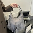 thumbnail image 4 of Fringe Shoulder Bag under $5! CQCYD Women's Tassel Shoulder Bag, Casual Crossbody Purse, Fashionable Handbag, Spacious Tote Bag, Everyday Carry Bag, 4 of 6