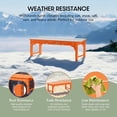 thumbnail image 4 of WestinTrends Malibu 46" length backless Outdoor Garden Bench, Orange, 4 of 15
