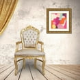 thumbnail image 3 of Vess, June Erica 26x26 Gold Ornate Wood Framed with Double Matting Museum Art Print Titled - Pink Slip III, 3 of 4
