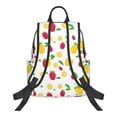 thumbnail image 2 of Naloa Strawberry and Lemon Print Lightweight DayBackpack Suitable for school, work, shopping, travel, etc., 2 of 5