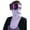 Purple, variant on Half Face Cover Bandana Mask, Neck Gaiter Warmer, Winter Multifunctional Motorcycle Headwear Neckwear, Lightweight Scarf