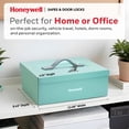 thumbnail image 2 of Caja fuerte Honeywell 6124TL, resistente al fuego, 0.17 pies cúbicos, color verde azulado, 2 of 6