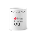 thumbnail image 1 of Criollo, te amo, lengua, sentimiento, dialecto. Taza de cepillo de dientes, 1 of 3