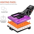 thumbnail image 4 of Miniyam Heat Press Machine, DIY Heat Transfer Machine for T-Shirt/Mouse Pad/Pillow/Canvas, Purple, 4 of 8