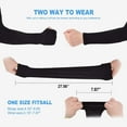 thumbnail image 5 of 6 pares de mangas de brazo de refrigeración con protección solar Uv - Upf 50 cubierta de brazo para hombres y mujeres mangas cálidas correr ciclismo, 5 of 5