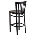thumbnail image 4 of Home Square Restaurant Bar Stool in Black and Walnut Finish - Set of 2, 4 of 5