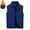 Blue, variant on Dxzfnsa Men's Sleeveless Warm Vests Mens Stand Collar Solid Color Vest Coats Loose Fleece Thick Zipper Up Jackets Winter Vests with Pockets