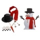 thumbnail image 5 of Christmas Snowman Dressup Set DIY Simulación Snowman Making Kits Decor (15pcs) JShteea Libre de BPA, 5 of 9