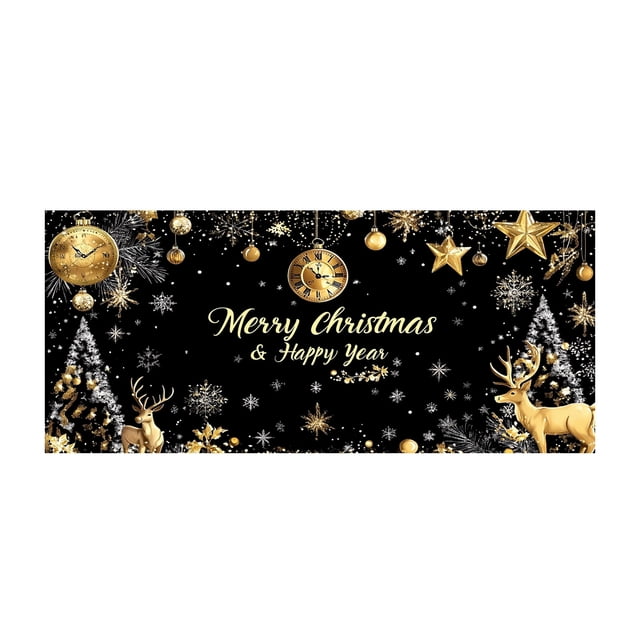 Merry Christmas Garage Banner