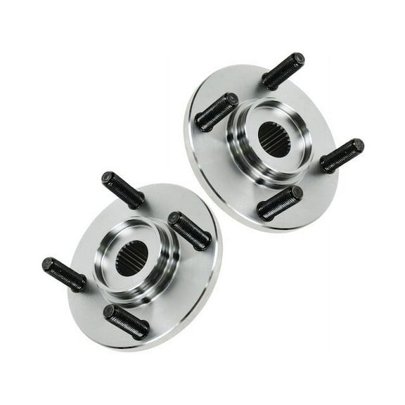 Front Wheel Hub Set 2 Piece - Compatible with 2002 - 2007 Mitsubishi Lancer ES 2003 2004 2005 2006