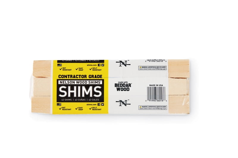 Nelson Wood Shims 12'' Contractor Bundle Wood Shims