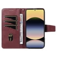 thumbnail image 2 of For Xiaomi Redmi Note 14 4G (164.84x78.15x8.16mm) Leather Case Wallet Stand Grids Imprinted Phone Co, 2 of 5
