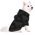 thumbnail image 3 of Bingfone Black Poker Dog Clothes Hoodie, Pet Winter Coat,Puppy Sweatshirts For Small Dogs Boy Girl,Suitable For All Breeds-Small, 3 of 9