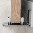 thumbnail image 3 of Goodhd Guide de Plancher de Porte de Grange en Acier Inoxydable, Chrome Entièrement Réglable Mural, 3 of 5