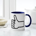 thumbnail image 4 of CafePress - Thumbs Up Mug - 11 oz Ceramic Mug - Novelty Coffee Tea Cup, 4 of 4