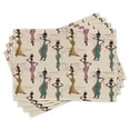 thumbnail image 1 of Ambesonne Afro Place Mats Set of 4, Vintage Loval Traditional, Standard Size, Multicolor, 1 of 6