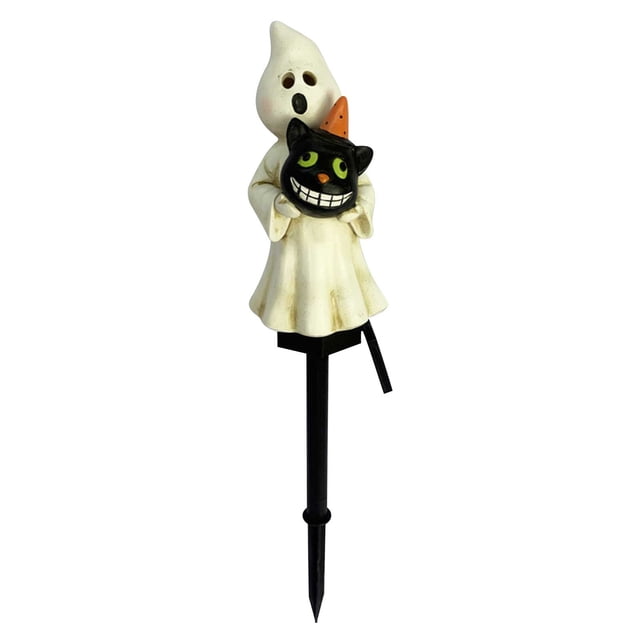 Luces solares de Halloween CLLC para exteriores, impermeables, con forma de fantasma y calabaza, ideales para decorar caminos. Resistentes a la intemperie. Decoración espeluznante para patio, jardín