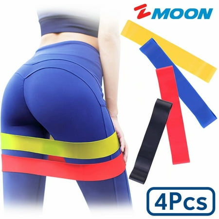 Loop Resistance Bands with Different Strength Levels ,Elastic Exercise Bands strengthen biceps triceps chest shoulders thighs legs buttocks and (Best Bicep Tricep Routine)