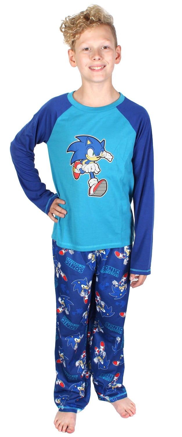 Gaming Kids PJs Age 4-14 Sonic The Hedgehog Boys Pyjamas Clothes for Gamers 