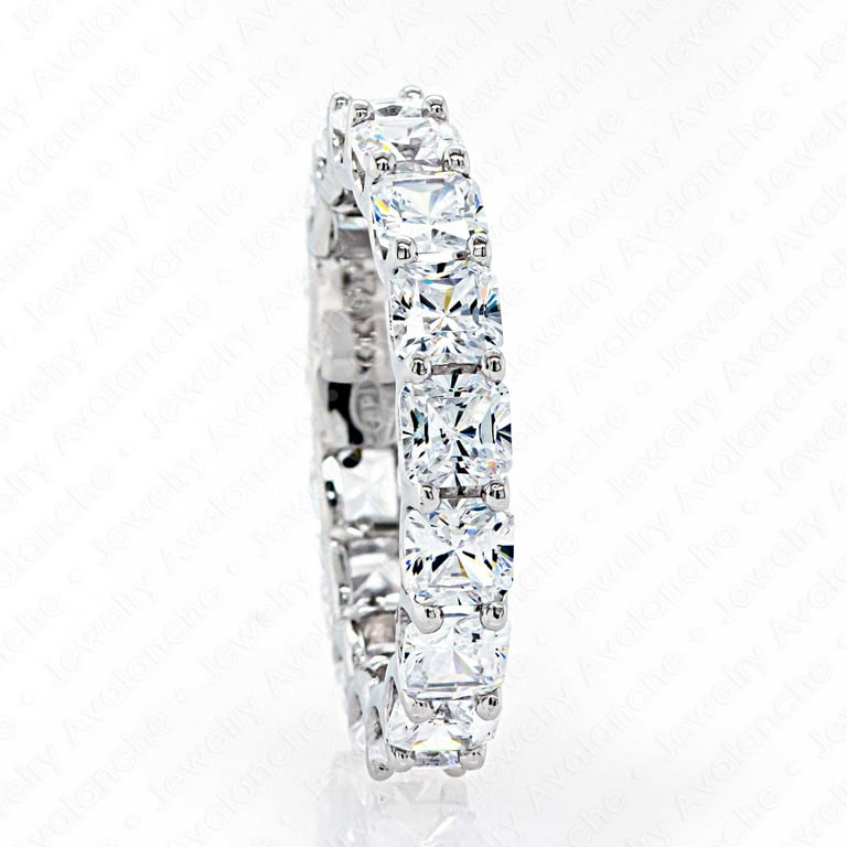 Asscher cut hotsell eternity band cz
