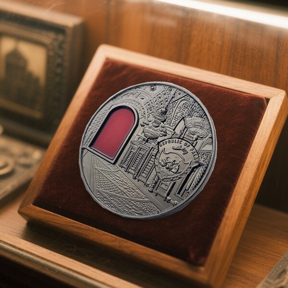KNFATEQVEDG 2012 Palau Kremlin Architecture Ancient Silver Commemorative Craftsmanship 40mm Commemorative Canada Day