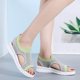 thumbnail image 5 of Las mujeres punta abierta transpirable comodidad ahueca hacia fuera Casual cuñas zapatos de malla sandalias Wmkox8yii nm10897, 5 of 8