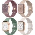 thumbnail image 1 of 4 bandas de silicona líquida compatibles con Apple Watch Band 49/46/ 41/ 45/ 38/ 42/ 40/ 44mm Mujeres Hombres, correas de repuesto suaves compatibles con iWatch Ultra 2Series 10 9 8 7 SE 6 5 4 3 2 1, 1 of 13