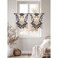 thumbnail image 2 of Watercolor Leaves Sheer Curtains for Living Room Bedroom Country Retro Botanical Vines Plants Sheer Curtains 54 Inch Long 2 Panels Set Light Filtering Curtain Window Treatments Drapes for Dining Room, 2 of 6