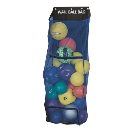 S&S Worldwide Easy Access Zippered Wall Ball Storage Bag 56" x 21" x 11". Convenient Ball Storage Solution for Garage/Home.