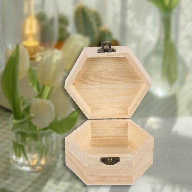Caja de joyería Hexagonal, soporte de almacenamiento de joyería, viaje para mujer, estuche de exposición de joyería, caja de baratija para pendientes