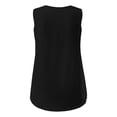 thumbnail image 4 of Women's Casual Solid Color T-Shirt Comfortable Fit Stretchable Soft Fabric Breathable Tank Top for Everyday Wear, 4 of 5