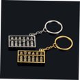 thumbnail image 3 of WEUVEB 3Pcs Golden Abacus Keychains Stylish Key Holder Durable Key Decoration Pendant for Backpack, 3 of 8
