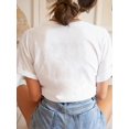 thumbnail image 2 of [1pc Vintage Sunflower Print T-Shirt] 1pc Women'S Vintage Sunflower Print T-Shirt, Round Neck Short Sleeve Polyester Knit Tee, Casual Summer Top with Geometric Pattern, Regular Length - 200g/m² Light, 2 of 6