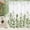 Sage Green, variant on Floral Summer Shower Curtain, Flower Fabric Cloth Shower Curtains for Rustic Vintage Bathroom Decor, Spring Plant Shower Curtains with Watercolor Chic Cosmos, 72x72