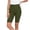 Army Green, variant on Bermuda Shorts for Women High Waist Pull On Stretch Jeggings Knee Length Side Slit Short,Blue Women's S-XXL