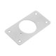 thumbnail image 3 of Placa de reparación de bisagras de puerta de gabinete de acero inoxidable | Acabado pulido | Resistente a la oxidación | Fácil de instalar con orificios preperforados | Incluye 1 placa de bisagra y, 3 of 3