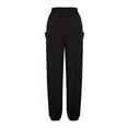 thumbnail image 6 of AherBiu Casual Pants for Women Drawstring Elastic High Waisted Loose Fitted Pajamas Sweatpants with Pockets, 6 of 7